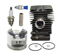 SCVYLNZ Kit Perno pistone Cilindro da 49 mm Adatto for motoseghe MS390 MS290 039 029 1127 020 1216 W Anello Elastico Candela di decompressione