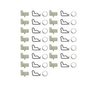 SCVYLNZ Kit rondella Elastica for nottolino di avviamento a Strappo Adatto for FC55 FS38 FS45 FS46 FS55 FC55 HL45 KM55 String 15 Pezzi