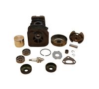 SCVYLNZ Kit Tamburo Frizione con Guarnizione Olio e Cuscinetto Cilindro pistone da 38 mm e 40 mm Adatto for Motosega 142 141 137 136 OEM 530 06 99 40(HUS142 40MM)