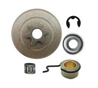 SCVYLNZ Kit Tamburo Frizione pignone 3/8" 6T Adatto for Motosega MS171 MS181 MS211, Parti di Ricambio con Cuscinetto a Gabbia ad Aghi e ingranaggio a Vite Senza fine.