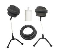 SCVYLNZ Kit Tappo Olio Carburante con Tubo Flessibile Carburante Adatto for Motosega 340 345 346XP 350 353 Sostituisci 537215202 503903901