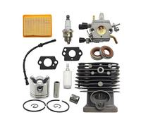 SCVYLNZ Kit Tubo Flessibile del Carburante con Filtro dell'Aria, carburatore, Cilindro e pistone da 35 mm, Adatto for decespugliatori FS120, FS250, FS250R, FS200, FS200R.
