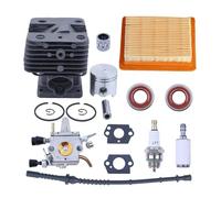 SCVYLNZ Kit Tubo Flessibile del Carburante con Filtro dell'Aria, carburatore, Cilindro e pistone da 35 mm, Adatto for decespugliatori FS120, FS250, FS250R, FS200, FS200R.
