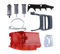 SCVYLNZ Protezione Cilindro Freno Anteriore Adatta for Motosega 340, 345 e 350, con Puntale, Piastra Barra e Fascia Freno.