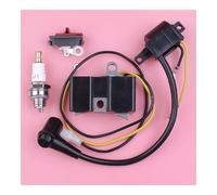 SCVYLNZ Set di Moduli Bobina di accensione Adatto for Motosega 61 66 162 266 630 670, utensile di Ricambio, Vecchio Tipo, Interruttore di Arresto della Candela