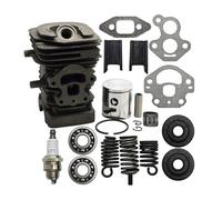 SCVYLNZ Set di Pistoni e cilindri da 39 mm Adatti for 240 240E 235E 235 236 236E Kit di guarnizioni for Cuscinetti a manovella for Motosega, Supporto for tampone AV, Molla
