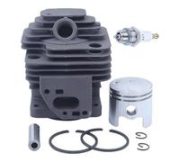 SCVYLNZ Set di ricostruzione del Cilindro e pistone da 36 mm Adatto for Tosaerba TU33 TB33 TL33 BC330 BG330 con Candela