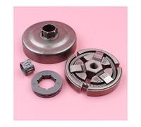 SCVYLNZ Tamburo Frizione 3/8 7 Denti Corona pignone Adatta for Motosega 55 51 50 Pezzo di Ricambio for Utensili da Giardino con Kit Cuscinetto ad Aghi