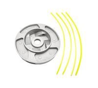 SCVYLNZ Testa in Alluminio con Quattro Linee Adatta for decespugliatore, Testina di Ricambio for Attrezzi da Giardino