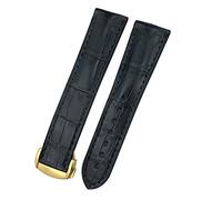 SCWZZWSY 18mm 19mm 20mm 21mm 22 mm Crocodile Cowhide Watch Band per Omega 300 De Ville AT150 Bracciale