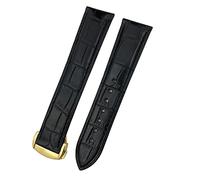 SCWZZWSY 18mm 19mm 20mm 21mm 22 mm Crocodile Cowhide Watch Band per Omega 300 De Ville AT150 Bracciale