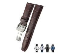 SCWZZWSY 20 mm 21 mm 2 mm di pelle di orologio in pelle genuina adatta per la cinturino per cereali blu blu marrone nero blu nera iwc