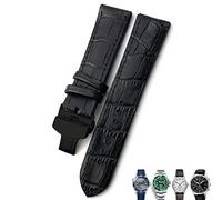 SCWZZWSY 20mm 21mm da orologio da orologio da orologio in pelle 22mm Bande di orologio marrone nero per Omega 300 per Hamilton per per IWC per