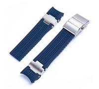 SCWZZWSY 22x20 mm subacqueo e marine impermeabile in silicone in gomma in gomma cinghia da orologio da polso per orologio per la fibbia pieghevole di Ulysse Nardin.