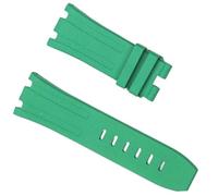 SCWZZWSY 28 mm Nature Fluoruine Elastico della fascia per cinturino AP per Audemars e Piguet 15703 15710 15706 Canda di guardia con fibbia in acciaio inossidabile