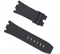 SCWZZWSY 28 mm Nature Fluoruine Elastico della fascia per cinturino AP per Audemars e Piguet 15703 15710 15706 Canda di guardia con fibbia in acciaio inossidabile