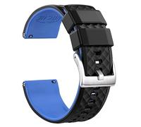 SCWZZWSY Bande di orologi in silicone 18 mm 20mm 22mm 24 mm Bande di orologi in gomma a rilascio rapido per uomini
