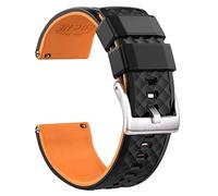 SCWZZWSY Bande di orologi in silicone 18 mm 20mm 22mm 24 mm Bande di orologi in gomma a rilascio rapido per uomini