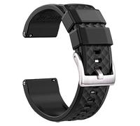 SCWZZWSY Bande di orologi in silicone 18 mm 20mm 22mm 24 mm Bande di orologi in gomma a rilascio rapido per uomini