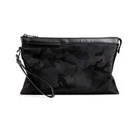 SCWZZWSY Borsa impermeabile da uomo, per carte di credito, impermeabile, con cerniera sul polso, per casa e ufficio, Nero