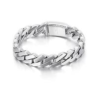 SCWZZWSY Bracciale di amicizia, braccialetti a catena in acciaio inossidabile hip-hop hip-hop