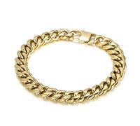 SCWZZWSY Bracciale in acciaio inossidabile maschile, braccialetto a catena come dono per uomini, amici e familiari