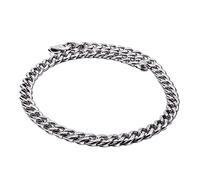 SCWZZWSY Bracciale maschile, fibbia piatta da uomo, braccialetto a catena per uomini