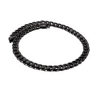 SCWZZWSY Bracciale maschile, fibbia piatta da uomo, braccialetto a catena per uomini