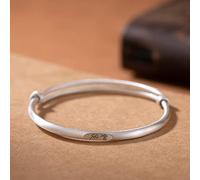 SCWZZWSY Bracciale S999 PURA PERSONALITÀ SILVER RETRO DONNA PULLA PULLA PULLA BRACOLE BRACHETTO