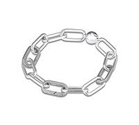 SCWZZWSY Braccialetti per donne 925 Silver Me Link Bracciale Gioielli femminili per donne si adattano a me Gioielli di perle 17,5 cm