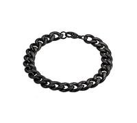 SCWZZWSY Bracciali da uomo, semplice braccialetto in acciaio inossidabile a catena cubana per uomini