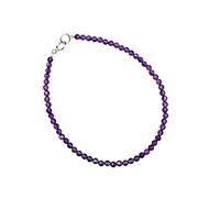 SCWZZWSY bracciali per donne 925 argento 2mm labradorite perle spinello zaffiro ametista splendente donna uomo bracciale bracciale buono per perla 3mm 16 cm