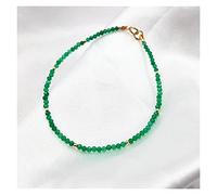 SCWZZWSY bracciali per donne 925 argento 2mm labradorite perle spinello zaffiro ametista splendente donna uomo bracciale bracciale buono per perla 3mm 16 cm