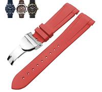 SCWZZWSY Canda di guardia in gomma naturale 20mm 22mm Speciale per Tudor Pelagos 1958 39mm 41mm Pin pelagos/cinturino in silicone con fibbia pieghevole