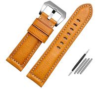 SCWZZWSY Canda di orologi in pelle per uomini, adatto per la catena di orologio in pelle italiana cittadino di Panerai 22mm 24mm 26mm di guardia
