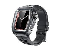 SCWZZWSY Caso di lusso+Cinturino Per band mod kit 7 44mm 45mm Metallo Gomma Accessori per iWatch Serie 7 6 SE 5 44mm Modifica, 45mm For 8/7