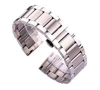 SCWZZWSY Cinghia di orologio 18 20 21 23 23 24 mm Cingcio di orologio in metallo per uomo Braccialette di cabina di orologi in acciaio inossidabile Bracciale evoluzione Bracciale