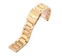 SCWZZWSY Cinghia orologio in acciaio inossidabile cinghia orologio da orologio 18 mm 20mm 22mm 24mm in metallo cinghia di orologio Bracciale blu orologio oro