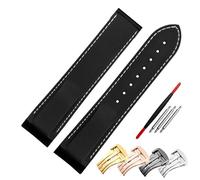 SCWZZWSY Cinghia orologio in gomma 20 mm 22mm Silicone Watchband Adatto per Omega Watch Band Class Clasps Curved Owchs Beltches
