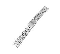 SCWZZWSY Cinghia orologio in metallo in metallo in acciaio in acciaio in acciaio cinghia orologio fascia da polso piatto oro d'argento in argento, bracciale d'argento, 12 14 16 18 20 20 22 mm /14 mm