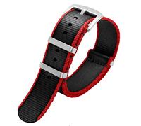 SCWZZWSY Cinta di nylon da orologio da 20 mm da 22 mm per la cintura di nylon ， per uomini di sostituzione a strisce militari