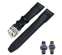 SCWZZWSY Cinta d'oro in pelle genuina 20mm 21mm 19mm 22mm di orologi per mucca per la cova per iwc mark big pilot spitfire portofino watch accessori