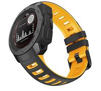 SCWZZWSY Cinturini da guardia in silicone per istinto orologio intelligente 22mm di sostituzione a fascia da bracciale ad angolo istinto/eSports // Solar