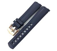 SCWZZWSY Cinturino in gomma siliconica fluorescente 19mm 20mm 21mm adatto per cinturini per orologi impermeabili Omega 300