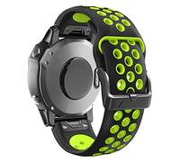 SCWZZWSY Cinturino in silicone colorato 26 22 mm per Fenix 6x 6 Pro Fenix 5x 5 Plus 3 3HR cinturino a sgancio rapido facile da montare, 22mm Fenix 5 5Plus