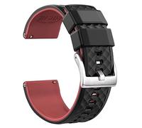 SCWZZWSY Cinturino in silicone per orologio da uomo, 18 mm, 20 mm, 22 mm, 24 mm, a sgancio rapido, 22MM