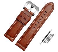 SCWZZWSY Cinturino per orologio da uomo in pelle, adatto per Panerai Citizen Jeep 22 mm 24 mm 26 mm, 26mm
