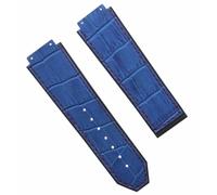 SCWZZWSY Cinturino per orologio in gomma e pelle di alligatore, 24 mm, compatibile con Big Bang da 44-45 mm, 24MM