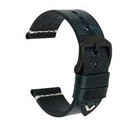 SCWZZWSY Cinturino vintage in pelle bovina fatto a mano da 20 mm 21 mm 22 mm 23 mm 24 mm cinturino per orologio, 21mm, A