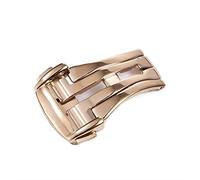 SCWZZWSY Filla di distribuzione per bande di orologi Omega Logon pieghevole della cintura di chiusura 16mm 18mm 20mm Accessori in pelle cinghia rosa d'oro argento